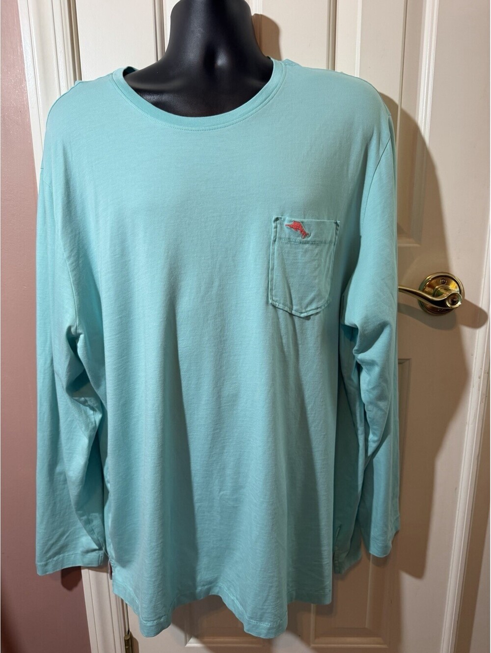 Tommy Bahama Relax Long Sleeve Pocket Tee Mens XXL 100% Pima Cotton